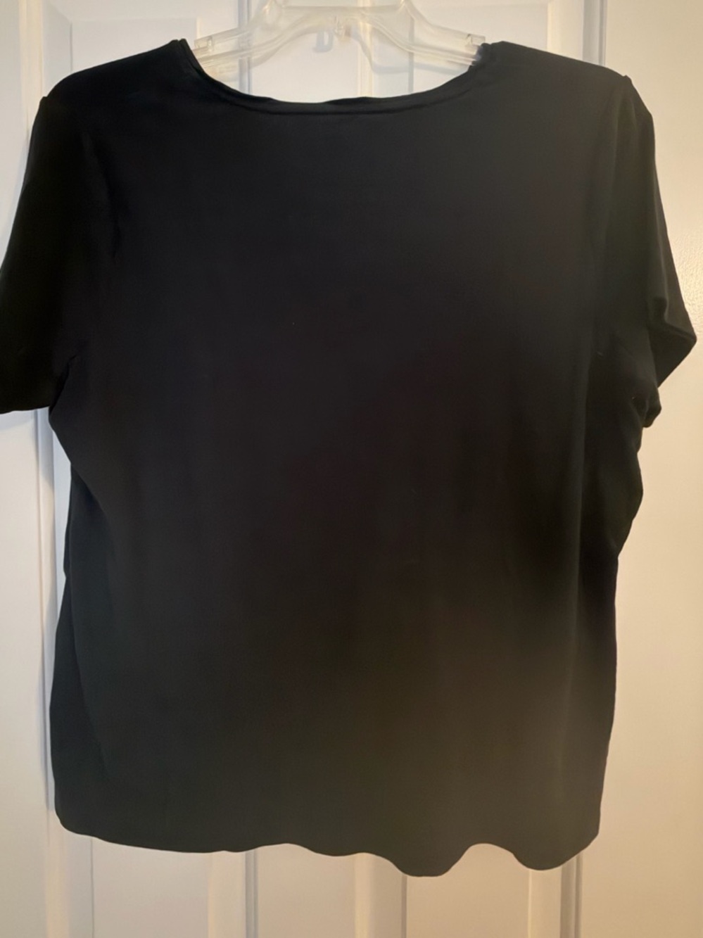 Talbots Black Short Sleeve Crewneck Tee Top